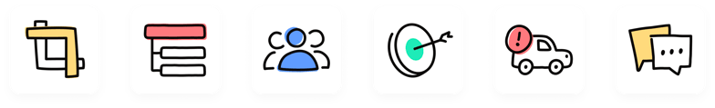 Series of icons depicting different plays from the Thinkmill Method Playbook