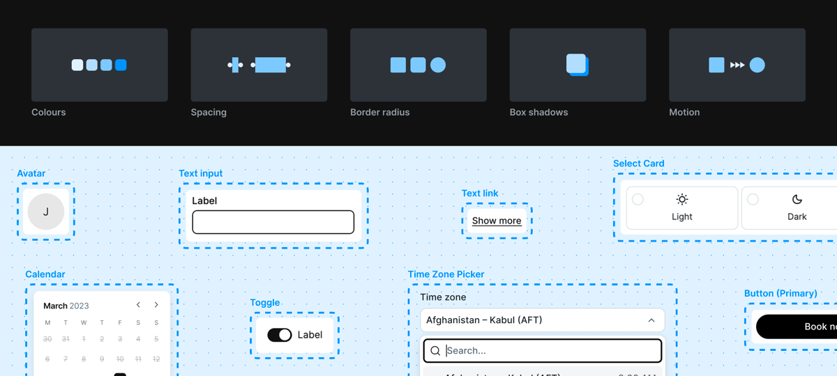 A collection of components and elements from AnywhereWorks’s Earth Design System docs site