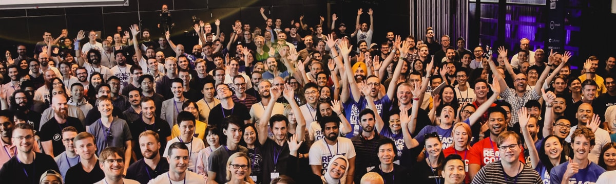 Crowd photo of ReactConf AU