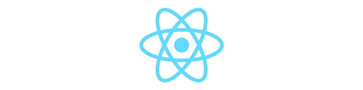 The atom shape resembles the shape of the React logo
